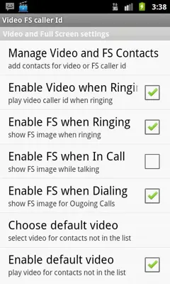 Video FS caller Id Trial android App screenshot 3